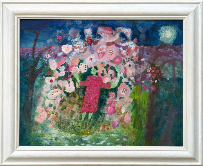 Too Much to Hold. Landscape Floral Paintings by Arabella Shand. Oil on board.