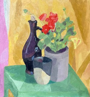 Reflections on an Interior Grouping. Still Life Interiors Paintings by Gabriella Bailey. Oil on board.