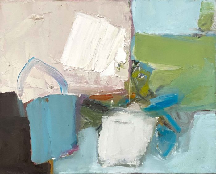 Summer Still Life. Abstract  Paintings by Sam Brooks. Oil on canvas.