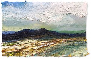 Early Winter, Dartmoor. Dartmoor Landscape Paintings by David Morgan. Oil on board.
