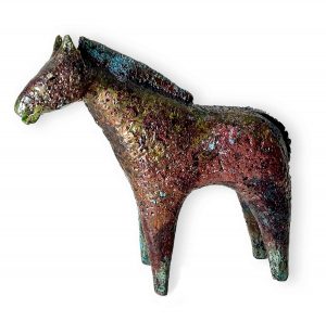 Small Horse (2). Birds & Animals  Ceramics by Henrietta Corbett. Raku ceramic.
