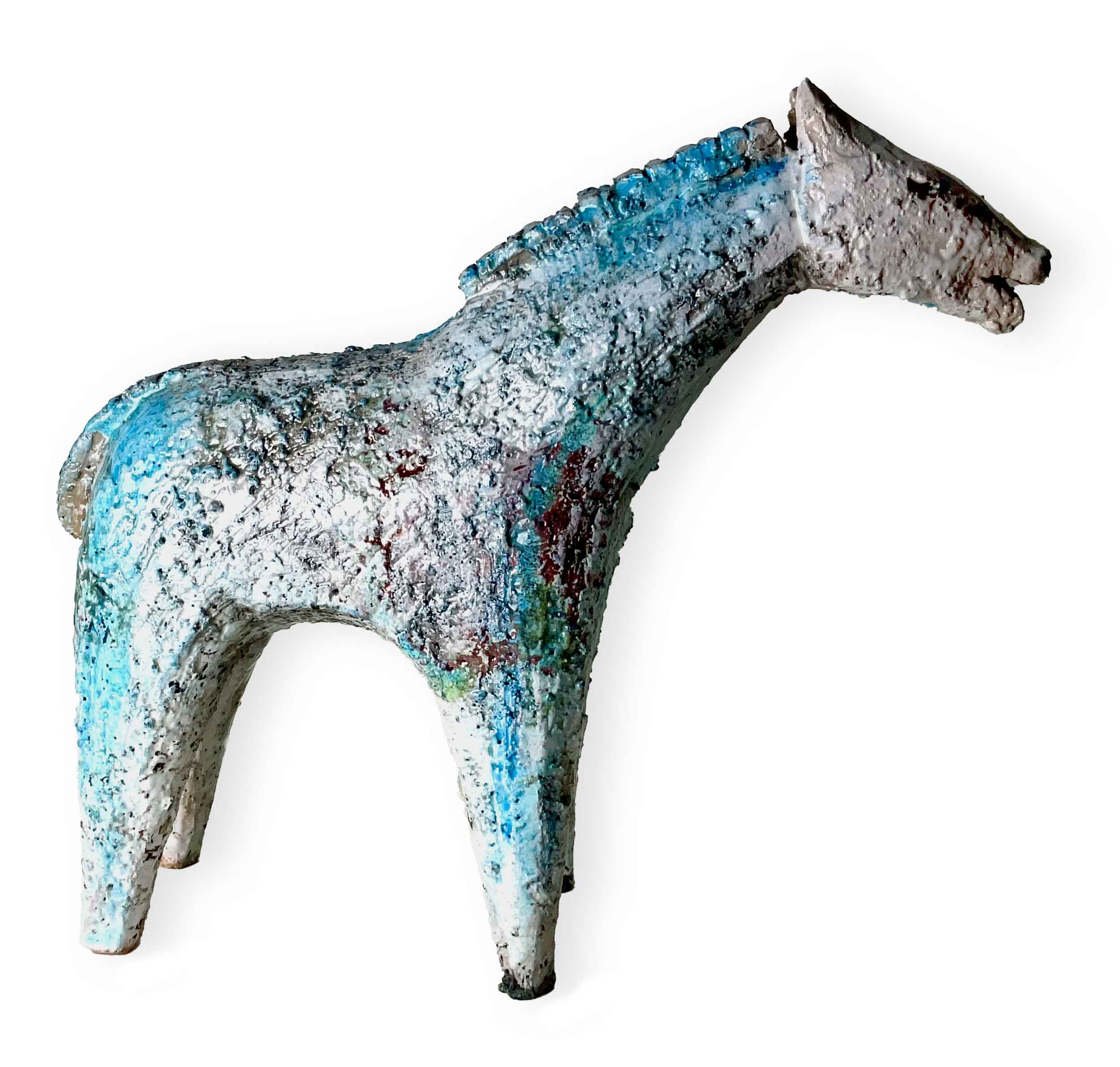 Small Horse (3). Birds & Animals  Ceramics by Henrietta Corbett. Raku ceramic.