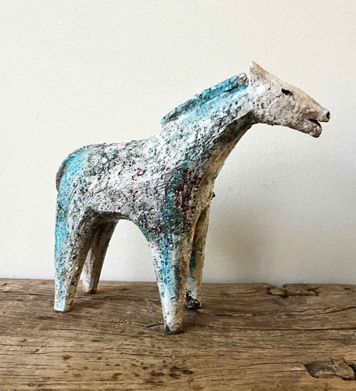 Small Horse (3). Birds & Animals  Ceramics by Henrietta Corbett. Raku ceramic.
