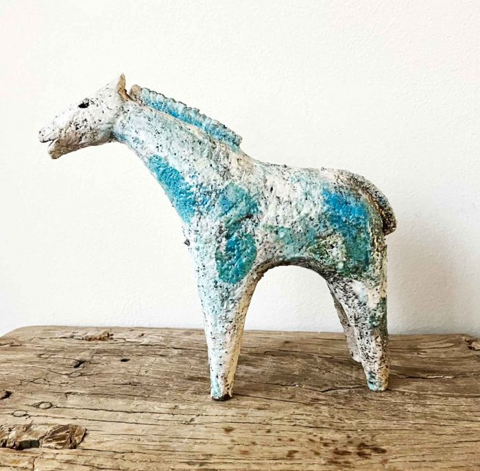 Small Horse (3). Birds & Animals  Ceramics by Henrietta Corbett. Raku ceramic.