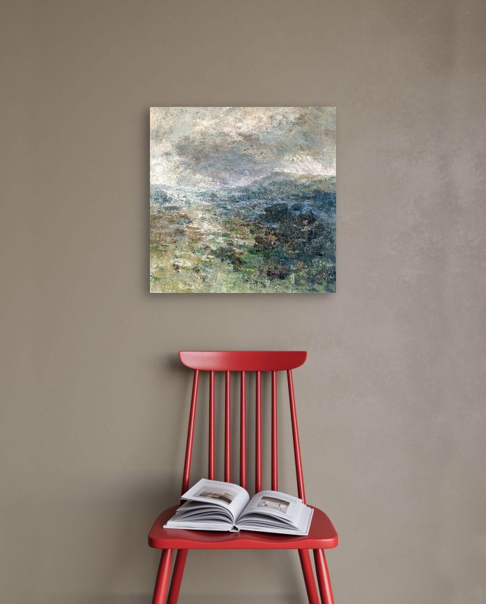 Path to the Sea. Seascape Cornwall Paintings by Ellen Watson. Mixed media on canvas.