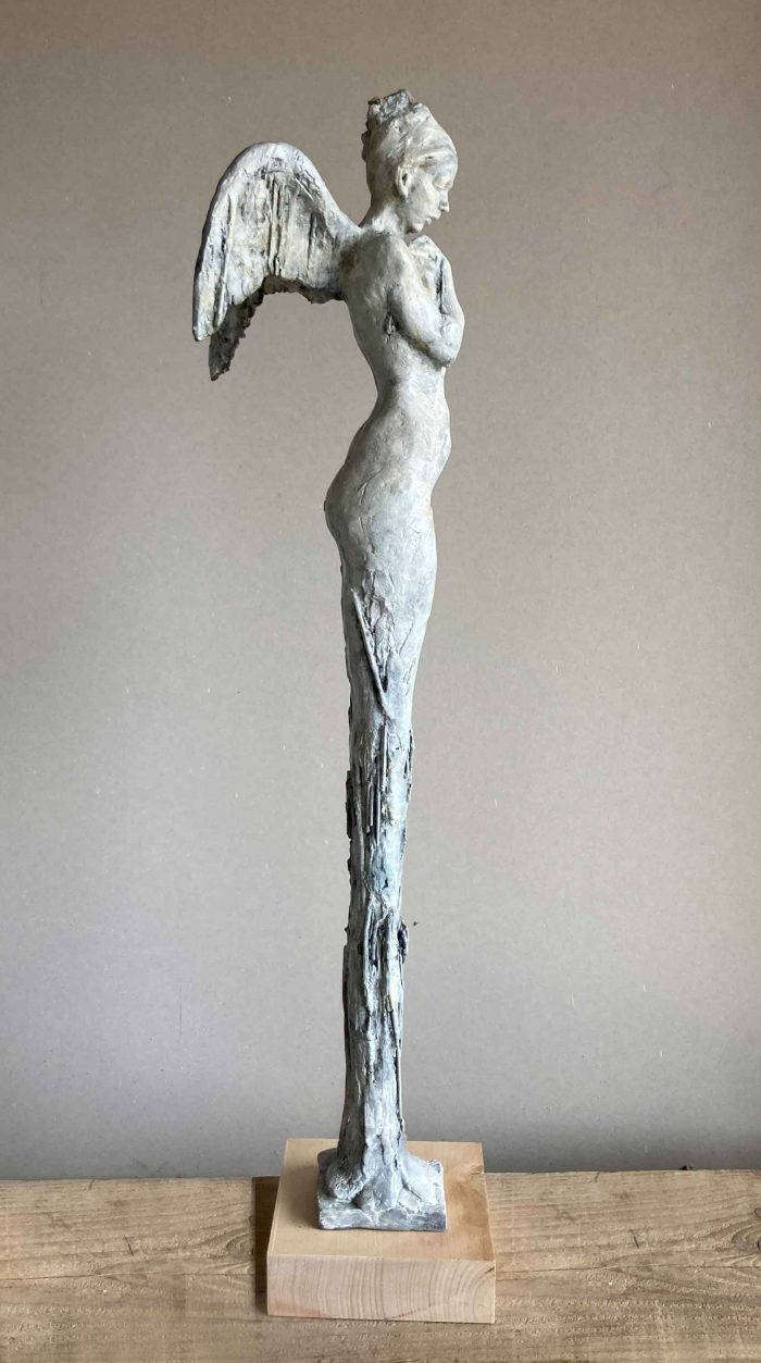 Someone to Watch Over Me. Figurative  Sculpture by Arabella Brooke. Bronze.