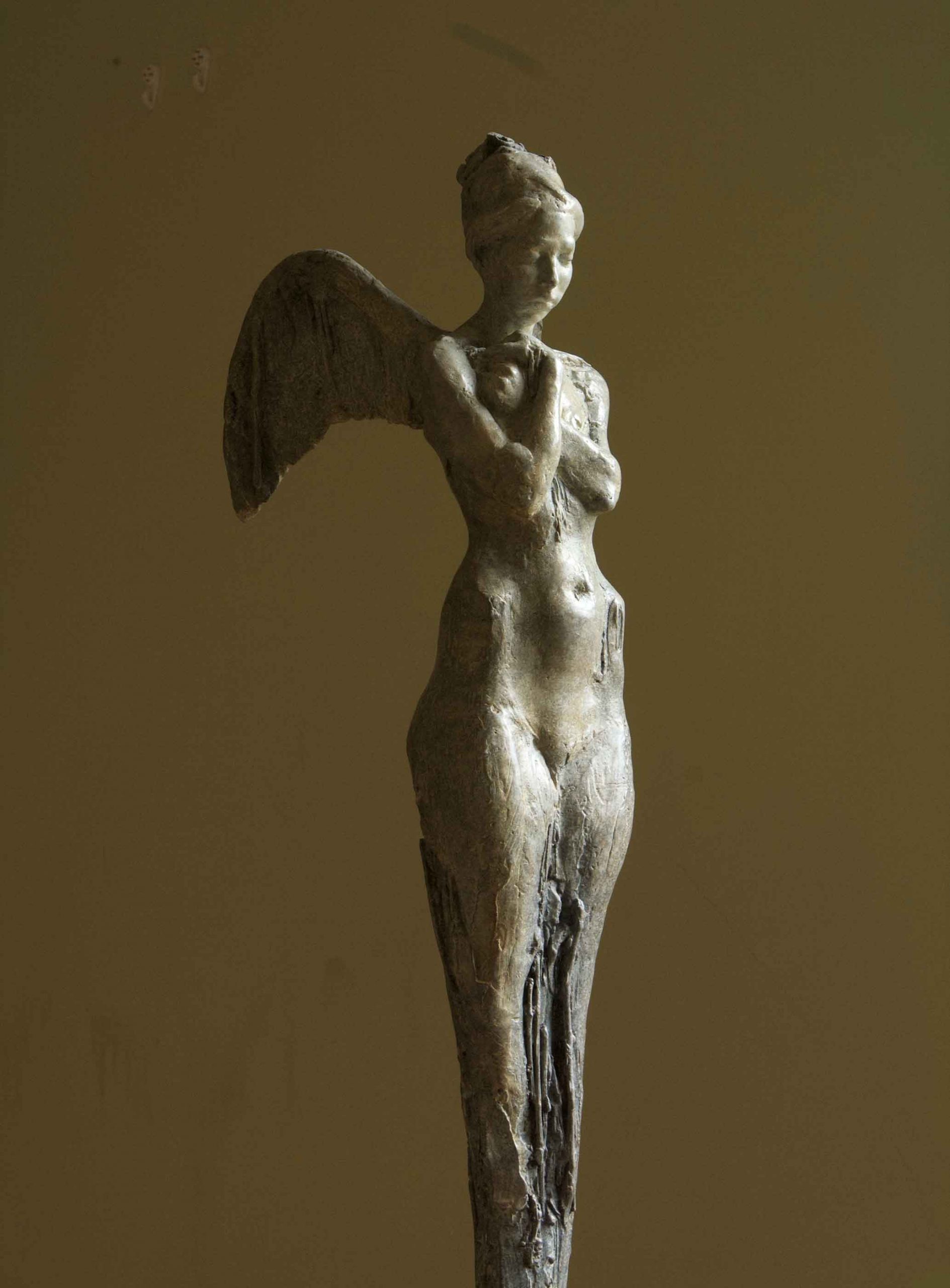 Someone to Watch Over Me. Figurative  Sculpture by Arabella Brooke. Bronze.
