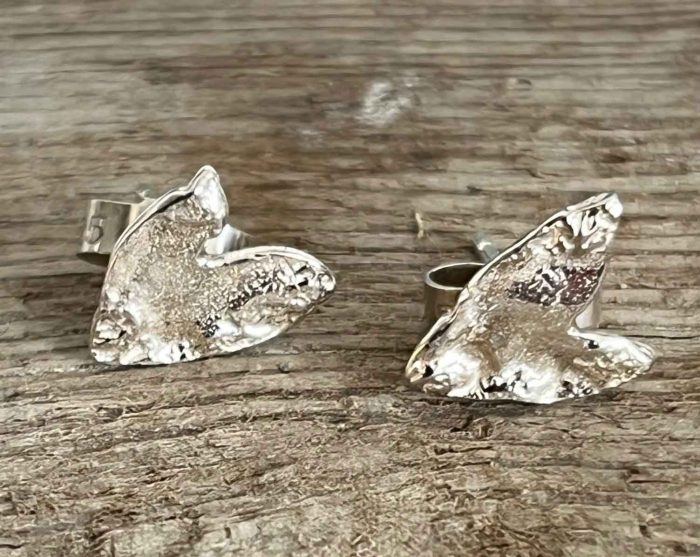 Tiny Heart Studs (48). Jewellery by Holly Belsher. Silver. Tiny Heart Studs (48). Jewellery by Holly Belsher. Silver.
