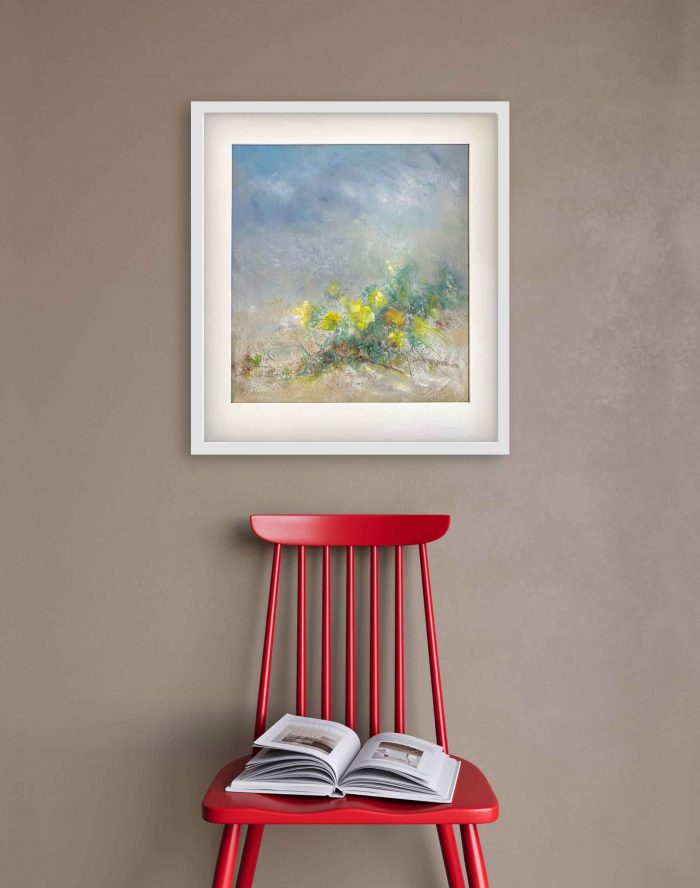 Horned Poppies, Pentle Bay, Tresco. Cornwall Landscape Paintings by Wendy McBride. Pastel.