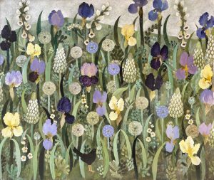Ode to Spring. Birds & Animals Floral Paintings by Sarah Bowman. Oil on board.