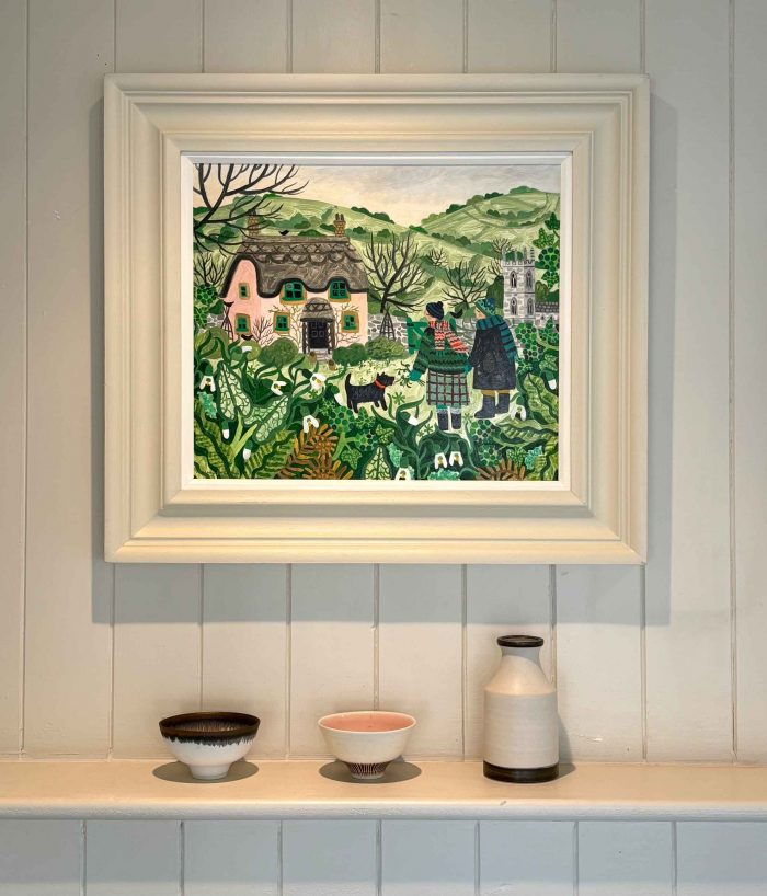 Tree of Life. Birds & Animals Floral Paintings by Vanessa Cooper. Oil on board with hand painted frame.