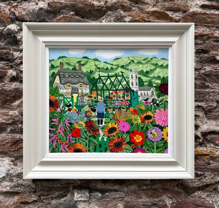 In Full Bloom. Floral Figurative Paintings by Vanessa Bowman. Oil on card.