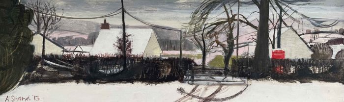 Winter. Landscape  Paintings by Arabella Shand. Oil on board.