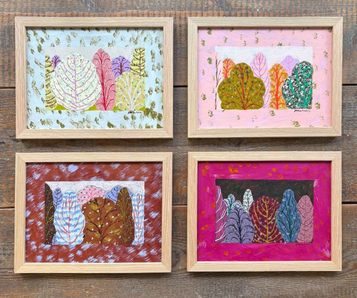 Autumn. Landscape  Paintings by Jo Rance. Acrylic on board.