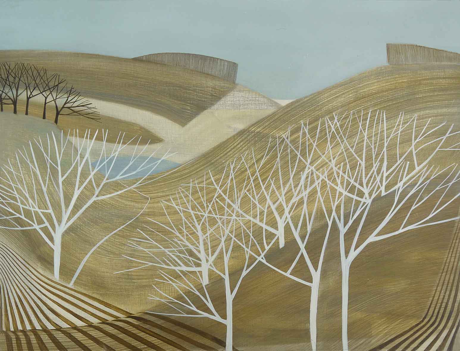 Walk Over to Barafundle. Landscape  Paintings by Sarah Lees. Oil on panel.