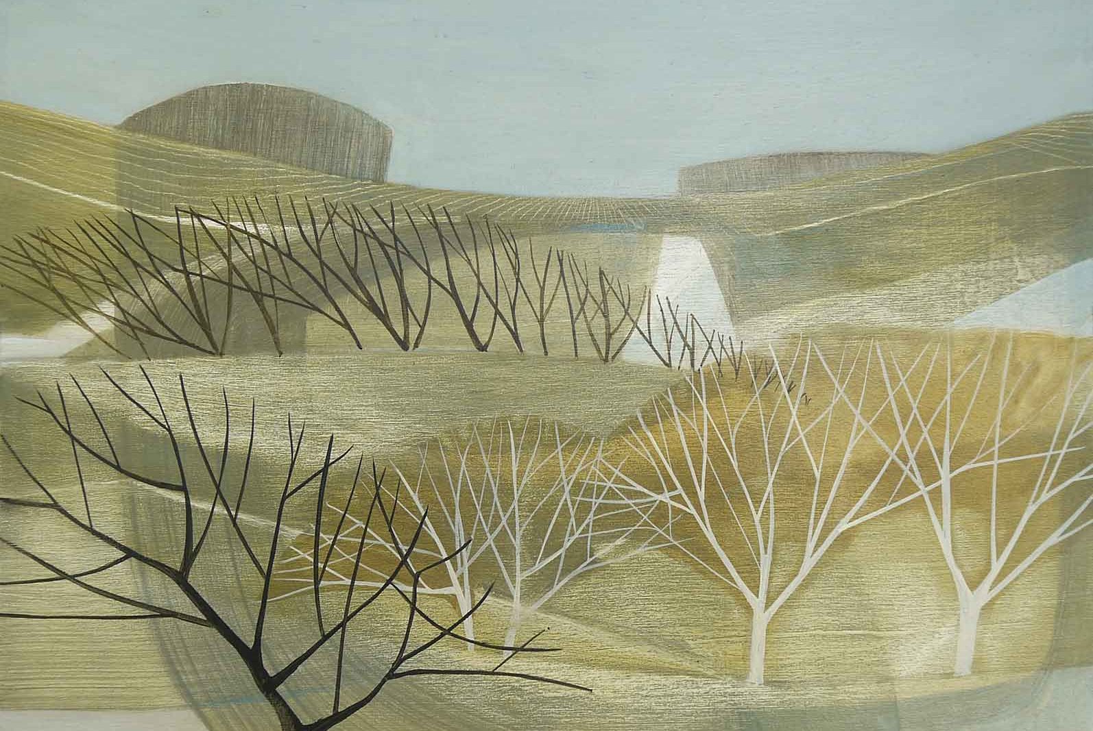 Walk Over to Barafundle. Landscape  Paintings by Sarah Lees. Oil on panel.