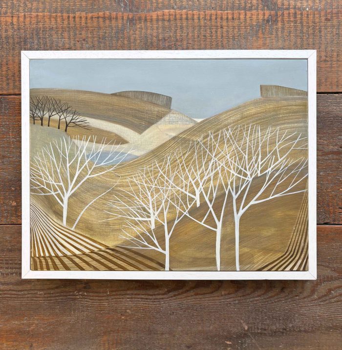 On the Black Mountain II. Landscape  Paintings by Sarah Lees. Oil on panel.