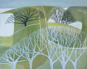 Walk Over to Barafundle. Landscape  Paintings by Sarah Lees. Oil on panel.