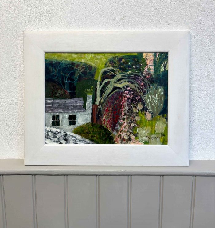 The Lane From the Sea. European Landscape Paintings by Arabella Shand. Oil on board.