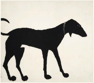 Black Dog. Birds & Animals  Prints by Kate Boxer. Drypoint & carborundum.