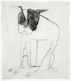 Rosie. Birds & Animals  Prints by Kate Boxer. Drypoint.