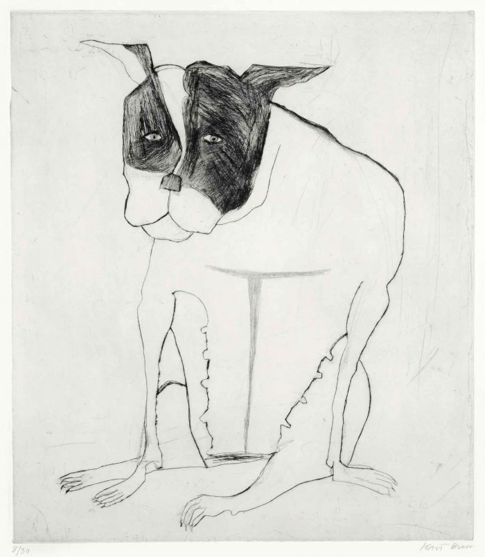 Rosie. Birds & Animals  Prints by Kate Boxer. Drypoint.