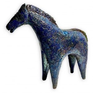 Small Horse (F). Birds & Animals  Ceramics by Henrietta Corbett. Raku ceramic.