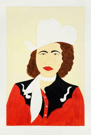 Patsy Cline. Figurative  Prints by Kate Boxer. Drypoint & gouache.
