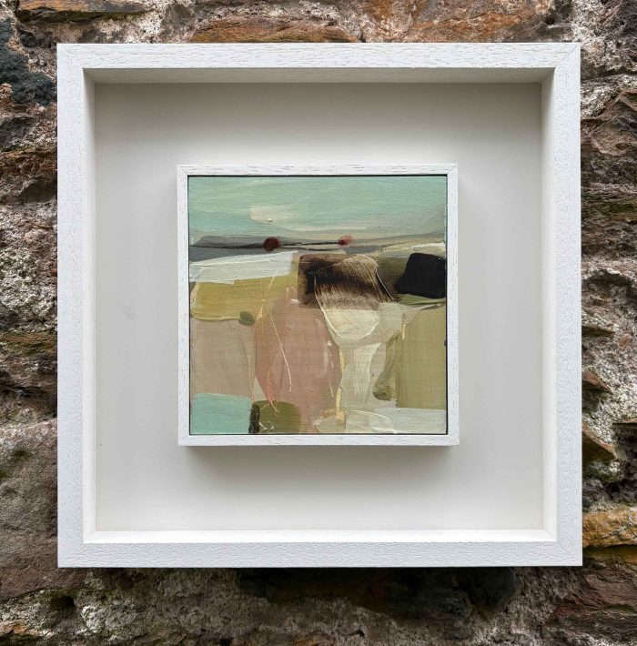 Pink Fables. Landscape Abstract Paintings by Tamara Williams. Mixed media on panel.