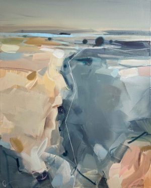 Our Edge of Eden. Landscape Abstract Paintings by Tamara Williams. Mixed media on canvas.