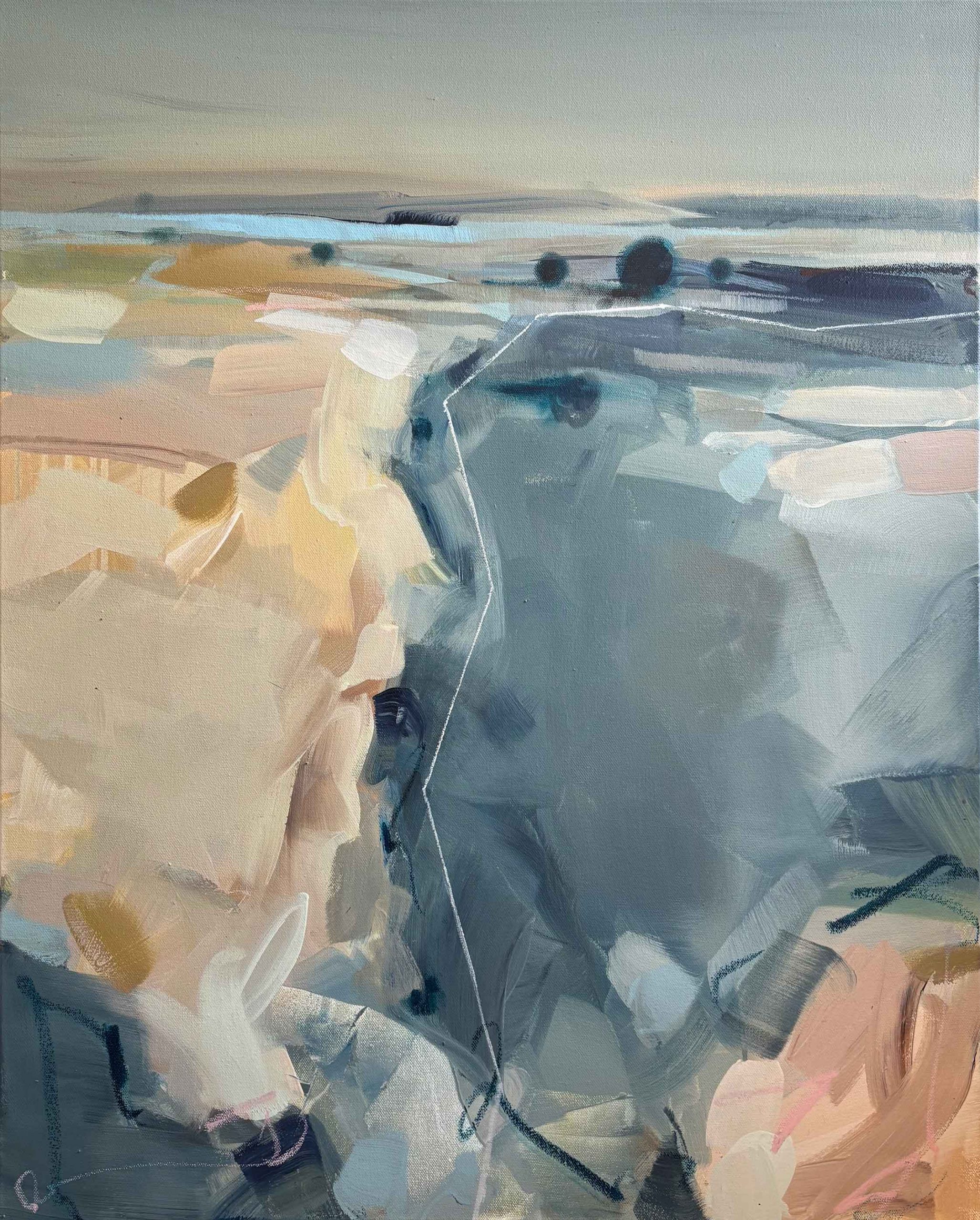 Our Edge of Eden. Landscape Abstract Paintings by Tamara Williams. Mixed media on canvas.