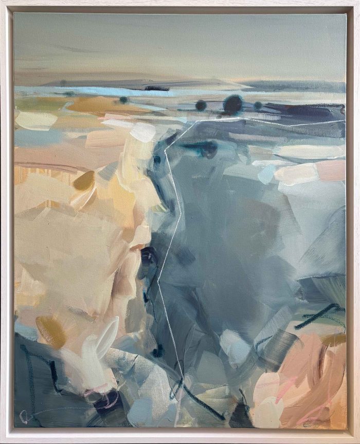 Our Edge of Eden. Landscape Abstract Paintings by Tamara Williams. Mixed media on canvas.