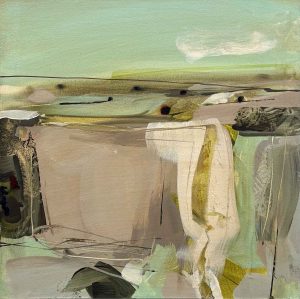 Woven Meadows. Landscape Abstract Paintings by Tamara Williams. Mixed media on panel.