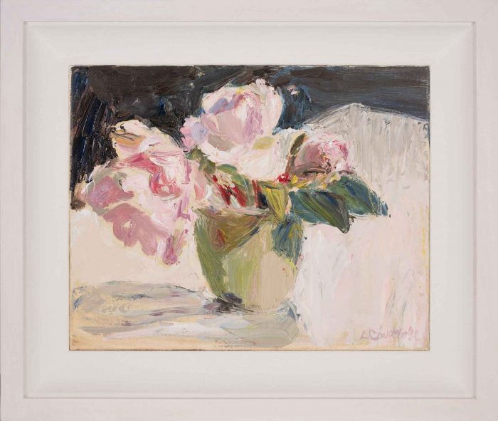Roses. Still Life Floral Paintings by Lynne Cartlidge. Oil on canvas.