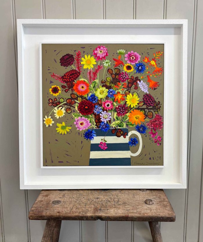 All My Summer Flowers. Still Life Floral Paintings by Emma Dunbar. Acrylic on board.