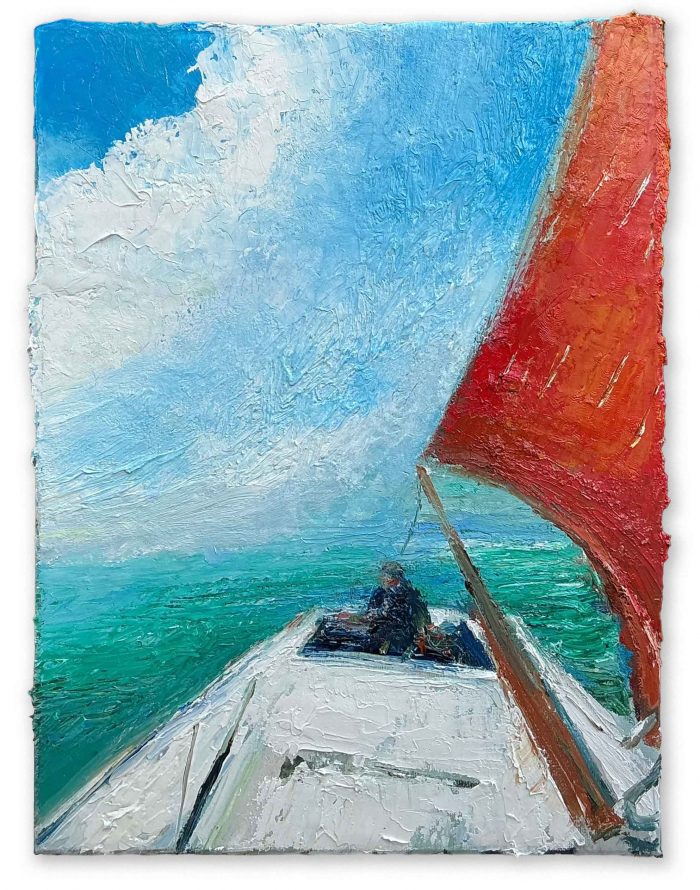 The Sailing Excursion. Seascape  Paintings by David Morgan. Oil on canvas.