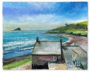 Wembury. Devon Landscape Paintings by David Morgan. Oil on board.