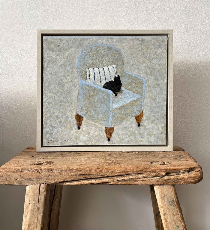Blue Chair. Birds & Animals Interiors Paintings by Sarah Bowman. .